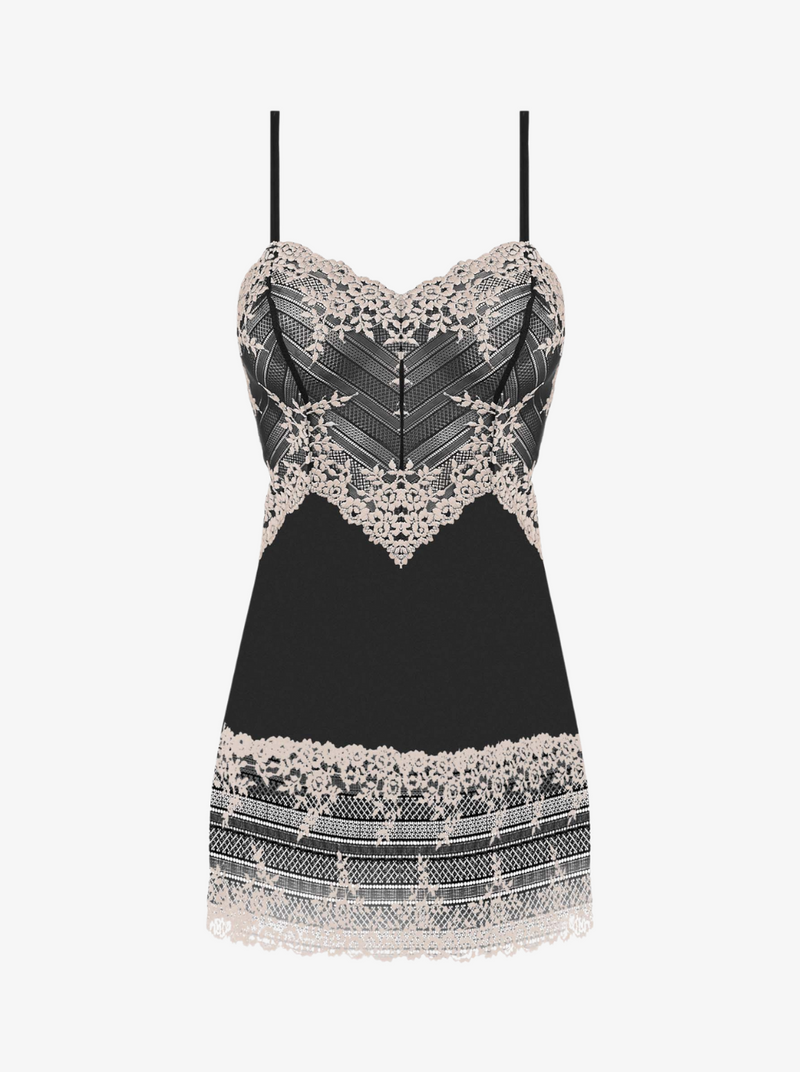 Embrace Lace Chemise - Black