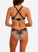 Embrace Lace Tanga Briefs - Black