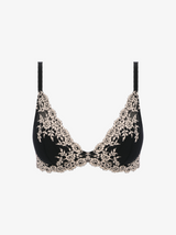 Embrace Lace Plunge Bra - Black