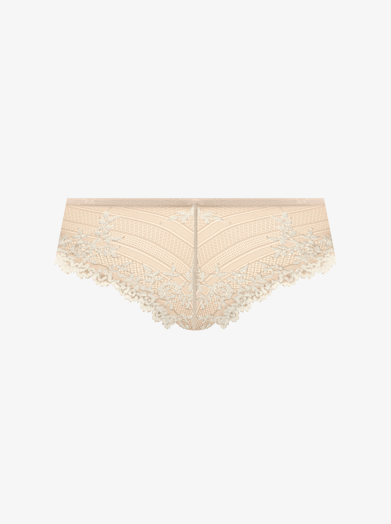 Embrace Lace Tanga Briefs - Nude