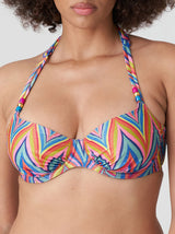 Prima Donna Swim Kea C-I underwired full cup bikini top in Rainbow Paradise