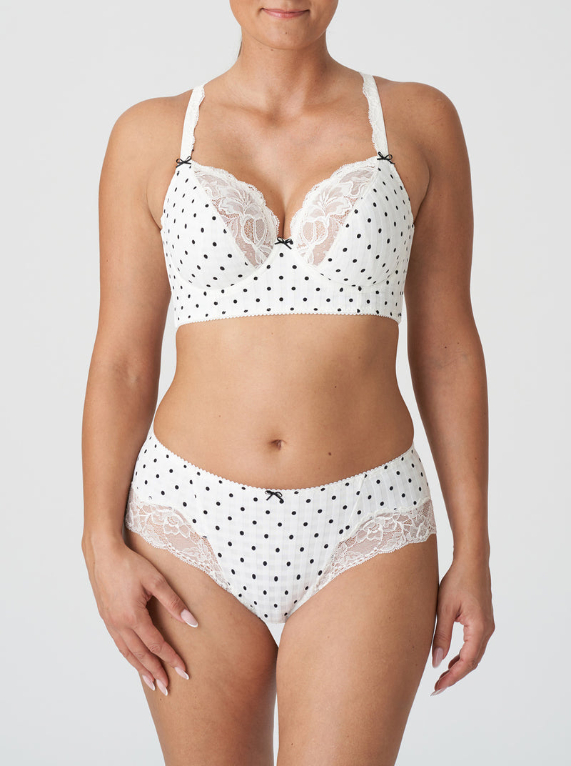 Prima Donna Madison polka-dot lace-trimmed hotpants in Coco Classic