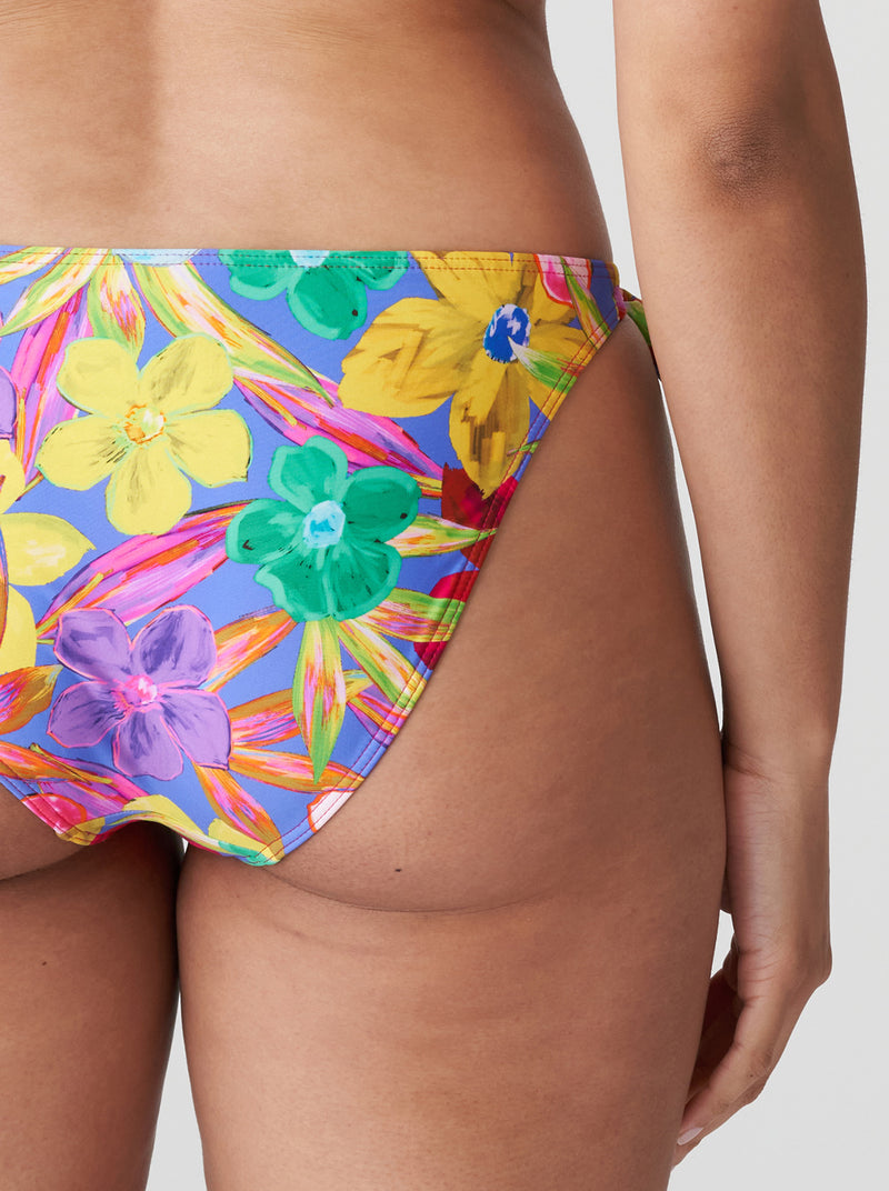 Prima Donna Sazan floral-print side tie bikini briefs in Blue Bloom