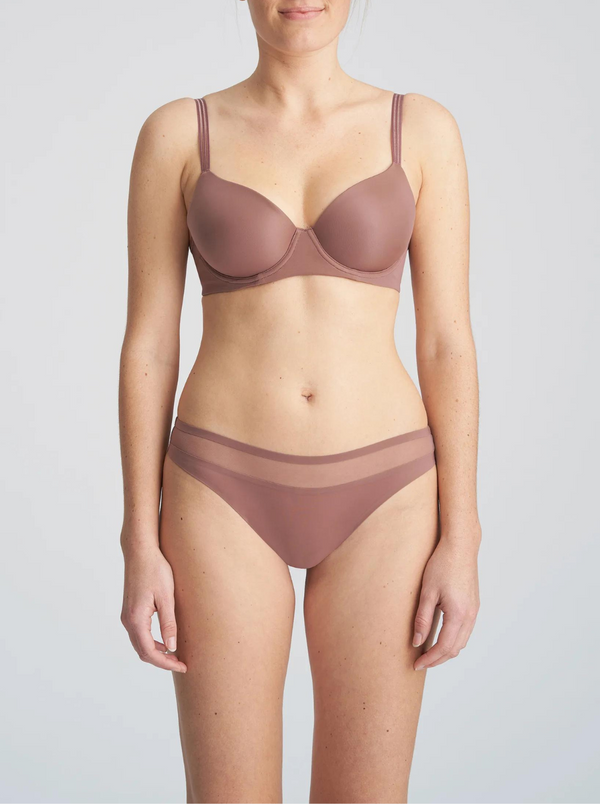 Marie Jo underwired Spacer T-shirt bra in Satin Taupe