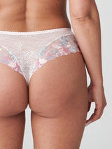 Prima Donna Mohala Luxury floral-embroidered thong in Pastel Pink