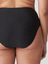 Prima Donna Solta striped high-rise full bikini briefs in Black